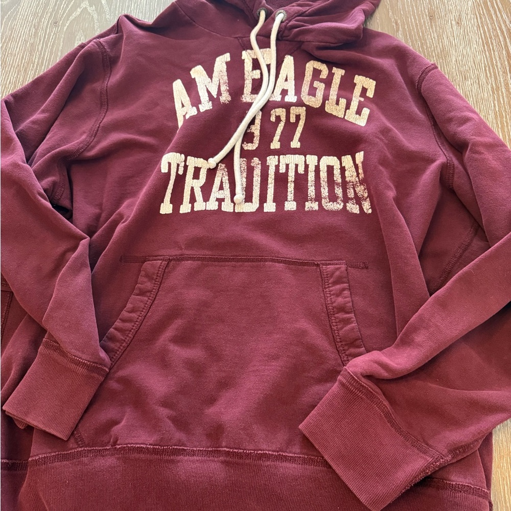 American Eagle Outfitters Burgundy Hoodie